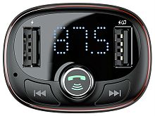 Автомобильная зарядка Baseus T typed Bluetooth MP3 CCALL-TM12 Dark coffee (Темно-кофейный)