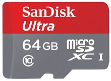 Карта памяти SanDisk Micro SDXC Ultra 533X 64GB Class 10 Переходник в комплекте (SDSQUNC-064G-GN6MA)