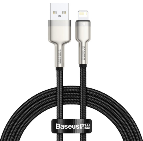 Кабель Baseus Cafule Metal Lightning 2.4A (CALJK-A01) 1 м