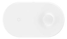 Беспроводная зарядка Baseus WX2IN1-02 White (Белый)