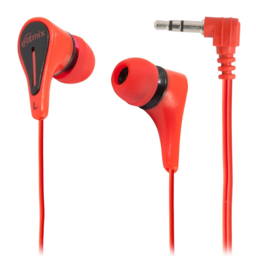 Наушники затычки Ritmix RH-012 Красный
