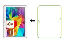 Защитная пленка Ainy для Samsung Galaxy Tab 4 10.1 Глянцевая