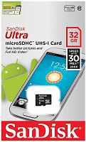 Карта памяти SanDisk Micro SDHC 32GB Class 10 Без переходника (SDSDQI-032G-R35)