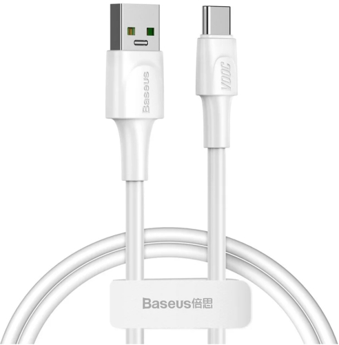 Кабель USB - USB Type-C 1м Baseus White Series - Белый (CATSW-F02)