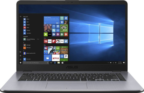 Ноутбук Asus X505BA-BR189T ( AMD A6 9220/6Gb/500Gb HDD/AMD Radeon R4/15,6"/1366x768/Нет/Windows 10) Темно-серый