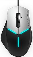 Компьютерная мышь DELL AW558 Alienware Core Gaming оптическая проводная USB, серый и черный [570-aarh]