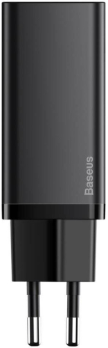Сетевая зарядка Baseus GaN2 Lite Quick Charger C+U 65W EU (CCGAN2L-B01) Black (Черный)