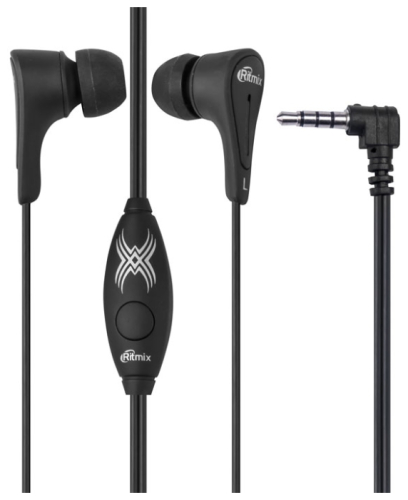 Наушники затычки Ritmix RH-012M Черный