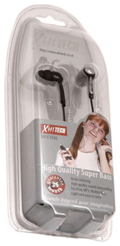 Наушники затычки Xhitech XH-E1036