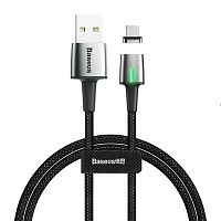 Кабель Micro USB Baseus CAMXC-B01 Zinc Magnetic Cable USB For Micro 1.5A 2м Black (Черный)