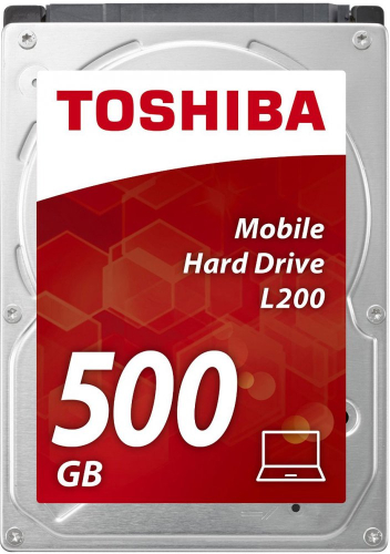Жесткий диск Toshiba L200 HDWJ105EZSTA, 500Gb, 2.5", SATA II, HDD (HDWJ105EZSTA)