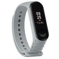 Силиконовый ремешок для Xiaomi Mi Band 3 Серый