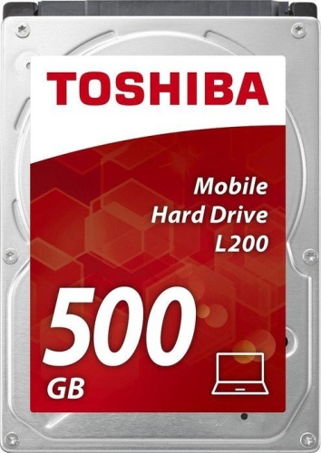 Жесткий диск Toshiba L200 HDWJ105UZSVA, 500Gb, 2.5", SATA II, HDD (HDWJ105UZSVA)