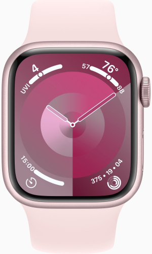Умные часы Apple Watch Series 9 45 мм Aluminium Case GPS+Cellular, Pink/Light Pink Sport Band