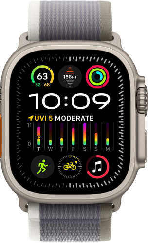 Умные часы Apple Watch Ultra 2 49 мм Titanium Case GPS, Green Gray Trail Loop