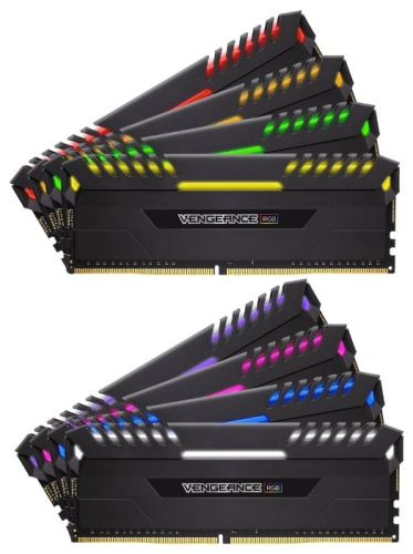 Оперативная память CORSAIR Vengeance RGB CMR128GX4M8X3800C19 DDR4 - 8x 16Гб 3800, DIMM, Ret