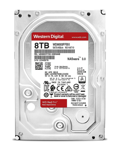 Жесткий диск Western Digital Red Pro WD8003FFBX, 8Tb, 3.5", SATA III, HDD (WD8003FFBX)