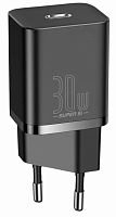 Сетевая зарядка Baseus Super Si 1C fast wall charger USB Type C 30 W Power Delivery Quick Charge (CCSUP-J01) Black (Черный)