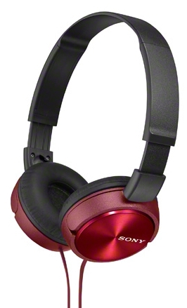 Накладные наушники Sony MDR-ZX310 Красный