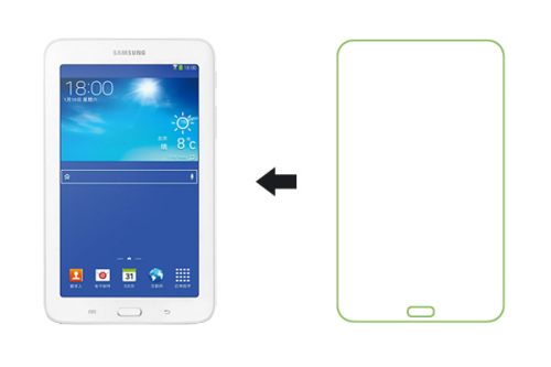 Защитная пленка Ainy для Samsung Galaxy Tab 3 Lite Матовая