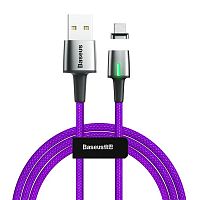Кабель Micro USB Baseus CAMXC-A05 Zinc Magnetic Cable USB For Micro 2.4A 1м Purple (Фиолетовый)