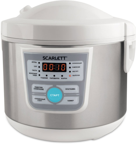 Мультиварка Scarlett SC-MC410S20,500Вт Серебристый/белый (SC - MC410S20)