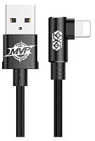 Кабель Lightning Baseus CALMVP-01 MVP Elbow Type Cable USB For IP 2A 1м Black (Черный)