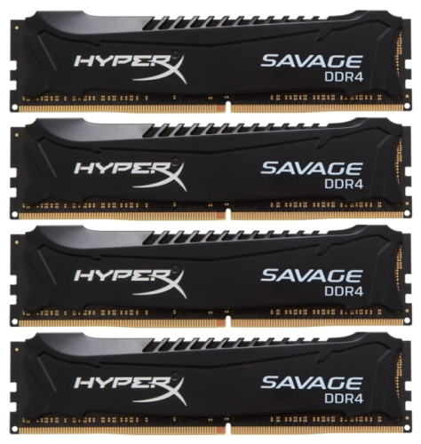 Оперативная память 32Gb DDR4 2133MHz Kingston HyperX Savage (HX421C13SBK4/32) (4x8Gb KIT)