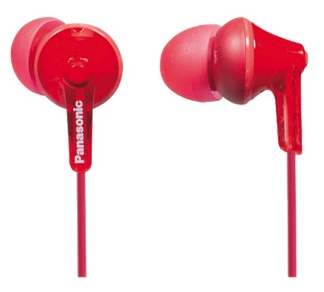 Наушники затычки Panasonic RP-HJE125E Красный
