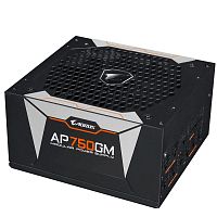 Блок питания Gigabyte AORUS GP-AP750GM-EU, 750Вт, 135мм (GP-AP750GM-EU) Черный, Retail