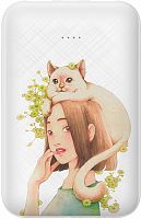 Внешний аккумулятор Baseus (PPX10-MD02) 10000mAh For Cat White (Белый)