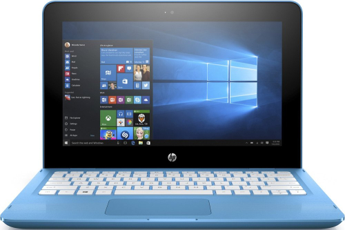 Ноутбук-трансформер HP x360 11-ab008ur ( Intel Celeron N3060/4Gb/500Gb HDD/Intel HD Graphics 400/11,6"/1366x768/Нет/Windows 10 Home)/Голубой