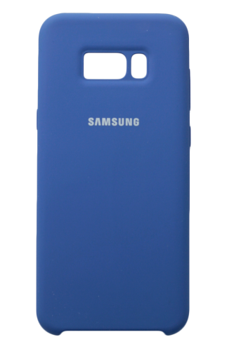 Силиконовая накладка Silicon Silky And Soft-Touch Finish для Samsung Galaxy S9 Синий