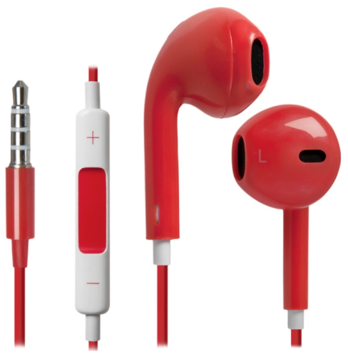 Наушники вкладыши Defender Lucky MPH-005 Красный
