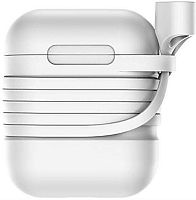 Силиконовый чехол Baseus Case + ремешок для AirPods (TZARGS-G2), Gray (Серый)