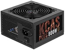 Блок питания AeroCool KCAS-800W PLUS, 800Вт, 120мм Черный, Retail