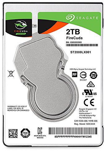 Жесткий диск Seagate Firecuda ST2000LX001, 2Tb, 2.5", SATA III, Гибридный HDD/SSD (ST2000LX001)