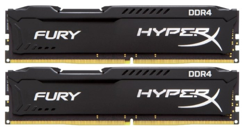 Оперативная память 8Gb DDR4 2400MHz Kingston HyperX Fury (HX424C15FBK2/8) (2x4Gb KIT)