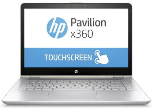 Ноутбук-трансформер HP Pavilion x360 14-ba106ur ( Intel Core i7 8550U/8Gb/1000Gb HDD/128Gb SSD/nVidia GeForce 940MX/14"/1920x1080/Нет/Windows 10) Золотистый
