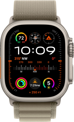 Умные часы Apple Watch Ultra 2 49 мм Titanium Case GPS + Cellular, Olive Alpine Loop
