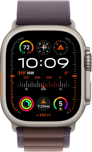 Умные часы Apple Watch Ultra 2 49 мм Titanium Case GPS + Cellular, Indigo Alpine Loop